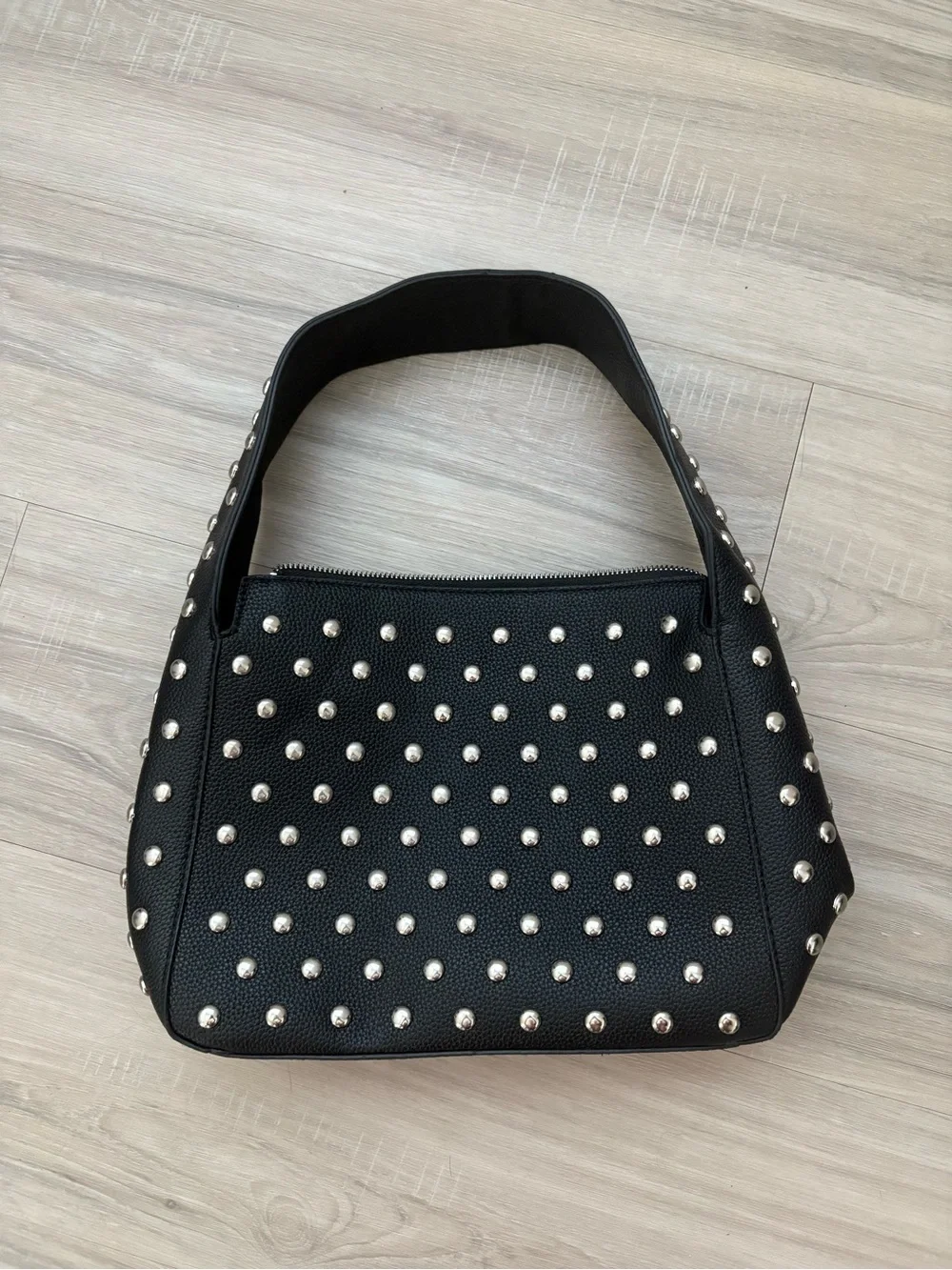 Black Studded Shoulder Bag